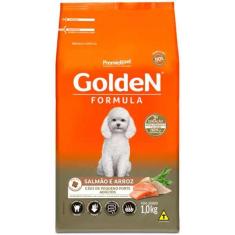 Imagem de Ração Seca PremieR Pet Golden Formula Mini Bits Salmão e Arroz para Cães Adultos de Raças Pequenas - 1 Kg