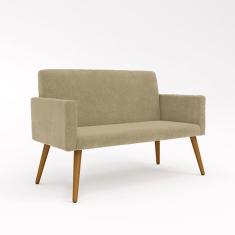 Imagem de Sofá Namoradeira 2 Lugares - Balaqui Decor Cor:capuccino