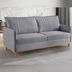Imagem de Sofá Living 2 Lugares Persa Exala Sofisticação e Conforto Cinza