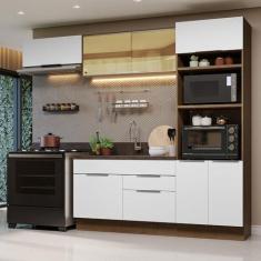 Imagem de Armário de Cozinha Completa 270cm Rustic/branco Stella Madesa 08