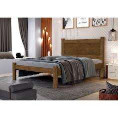 Imagem de Cama Casal em Mdf Prisma Jequitibá/Off White