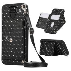 Imagem de Furill Capa de telefone para Huawei Mate 20 capa carteira com alça de ombro transversal suporte de couro slot magnético suporte para cartão móvel bolso de crédito acessórios para celular Havaí Mate20