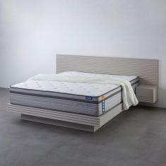 Imagem de Colchão Queen CabeCasa MadeiraMadeira Molas Ensacadas Luna Extra Firm 158x198x31 Cinza/Branco