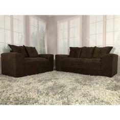 Imagem de Sofá 2 e 3 Lugares Marrom 603 Porto