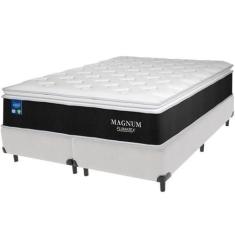 Imagem de Cama Box e Colchão Magnum Molas Ensacadas Queen Plumatex,  Branco