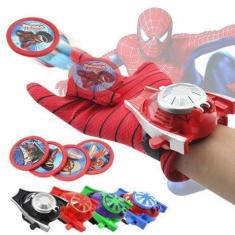 Imagem de Luva Infantil Lança Discos Homem Aranha Brinquedo D Marvel Vingadores