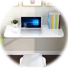Imagem de Mesa Plegable Montada En La Pared, Escritorio Pequeño para Estudio Dormitorio Lavandería Bar en Casa Cocina, Ahorro De Espacio Y Estable Robusto (Color : White, Size : 0.6x0.5m/1.9