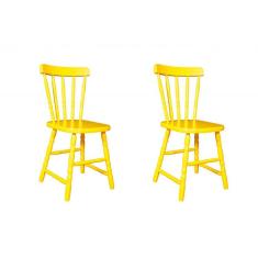Imagem de Conjunto 2 Cadeiras Para Cozinha Country Ecomóveis 