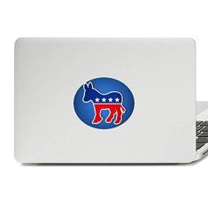 Imagem de Adesivo de vinil para laptop com emblema do Partido Democrático de Burro Americano