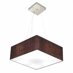 Imagem de Lustre Pendente Quadrado Md-4194 12/40X40cm Café Bivolt