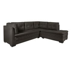 Imagem de Sofá de Canto 6 Lugares Canadá Suede Aveludado Marrom