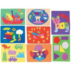 Imagem de Jogo Com 8 Quebra Cabeça De Eva Desenvolve E Educa Infantil - Mingone