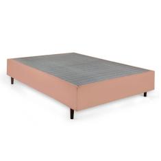 Imagem de Cama Box Queen com Colchão Mola Ensacada Macio Guldi Natural e Azul