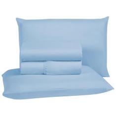 Imagem de Jogo De Lençol King 04 Peças 400 Fios Aveludado Cama Box - Nara Confec