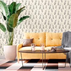 Imagem de Papel De Parede Adesivo Folha E Flor N012097 Rolo 0,58X3M