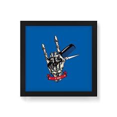 Imagem de Arte Maníacos Quadro Decorativo Mão Tesoura e Pente - 30x30cm (Moldura em laca )