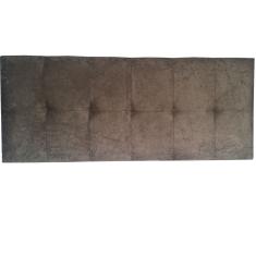 Imagem de Cabeceira Cama Box King Veneza Suede Amassado Marrom Almofadado 195 X 60 Cm Rbl