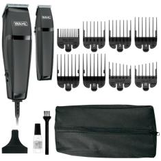 Imagem de Kit Máquina de Cortar Cabelo + Aparador de Pelos Wahl Home Cut, Preto