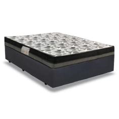 Imagem de Cama Box Casal Sintético + Colchão Ortobom Iso Dupla Face 60X138x188 C