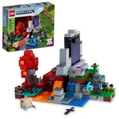 Imagem de Lego Minecraft The Ruined Portal 21172, Building Toy For Kids