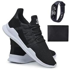 Imagem de Tênis Corrida Leve Academia + Carteira + Relógio