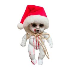 Imagem de Boneca assustadora, boneca zumbi | Adereços assustadores de Halloween para bebê zumbi | Gótico criativo assustador casa assombrada adorno ornamento prop para halloween jardim interno ao ar livre