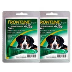 Imagem de Frontline Plus Antipulgas Cães 40 A 60kg – Kit 2 Unidades