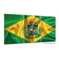 Imagem de Quadro Decorativo Bandeira Brasil Império 120x60