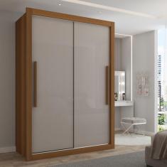 Imagem de Guarda-Roupa Solteiro Cardiff 2 Portas 2 Gavetas Cinamomo/Off White - Panorama Móveis