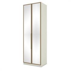 Imagem de Guarda Roupa Henn Seletto 2 Portas 3 Gavetas Com Espelho Areia/jequitiba