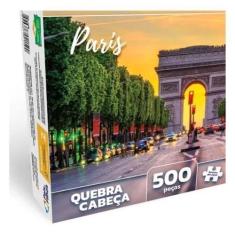 Imagem de Quebra Cabeça Paris 500 Peças Puzzle Premium - Pais E Filhos