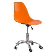 Imagem de Cadeira Com Rodízios Eames Office Laranja