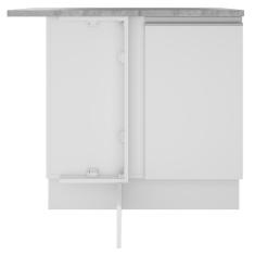 Imagem de Balcão de Canto Glamy 1 Porta Branco Madesa