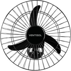 Imagem de Ventilador De Parede Oscilante 3 Pás Preto 60cm Bivolt