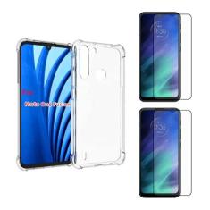 Imagem de Capinha Case Antiqueda Compatível Moto One Fusion + 2 Película Vidro 3d 9d Cobre 100% Tela