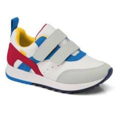 Imagem de Tênis Infantil Klin Mini Walk Branco/Gelo/Ciano-Feminino