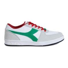 Imagem de Tênis Lifestyle Diadora Playmaker SD Branco e Vermelho Unissex 44 BRANCO/VERMELHO/VERDE Diadora-Unissex