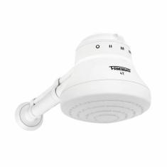 Imagem de Chuveiro Ducha Elétrico Faminho Branco Com Braço 4T  Fame, 220V 6800W