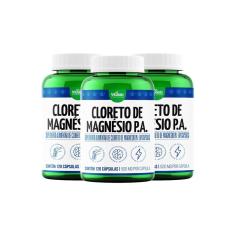 Imagem de Kit 3 Cloreto de Magnésio Pa Vitalab Suplemento 120 Cápsulas
