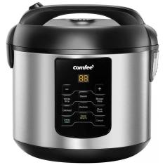 Imagem de Panela de Arroz Elétrica 6 em 1, Capacidade 1.8L, Programável, 650W, Aço Inoxidável, 110v, COMFEE CRS2010BS, Prateado
