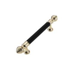 Imagem de 1pc armário alças ouro cinza porta do armário de cozinha puxa puxadores de gaveta móveis ferragem, ouro preto 96mm