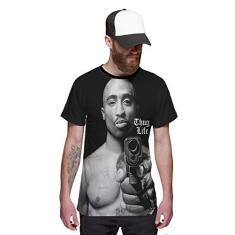 Imagem de Camiseta Tupac Shakur Gangster Thug Life Hip Hop 2Pac