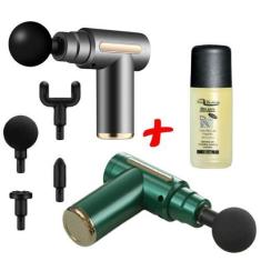 Imagem de Massageador Elétrico Compacto E Potente 3400 Rpm + Óleo De Massagem -