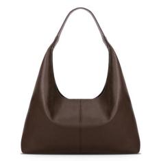 Imagem de YFGBCX Bolsa Hobo Despojada de Couro Vegano para Mulheres Borgonha Bolsa de Trabalho Bolsa Faculdade Hobo Bolsa de Ombro Vermelha