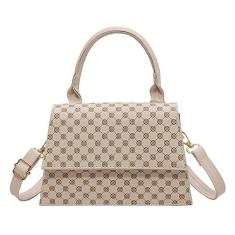 Imagem de Bolsa tiracolo pequena para mulheres, bolsa de ombro, carteira com alça ajustável, Branco