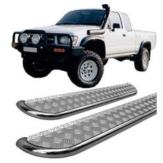Imagem de Estribo lateral Hilux 1998 A 2004 Chapa Cromado