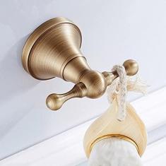 Imagem de Acessórios de banheiro em bronze, conjunto de hardware, secador de cabelo, rack, toalha, prateleira, chuveiro, saboneteira, escova de vaso sanitário, gancho de robe