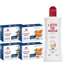 Imagem de 1UN Hidratante+4UN Sabonete Leite Aveia+Oleo Amendoas Davene