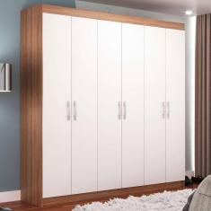 Imagem de guarda-roupa casal montreal 6 pt 2 gv demolição e branco