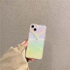 Imagem de Capa de telefone de silicone em forma de coração Blu ray para iphone 13 12 Pro 11 Pro Max Xs X XR 7 8 Plus SE Linda capa traseira transparente, branca, para iPhone 13 Pro